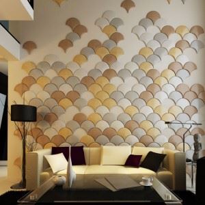Panneaux muraux 3D pour l'insonorisation