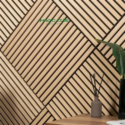 Qualité sonore avec de beaux panneaux de bois acoustique