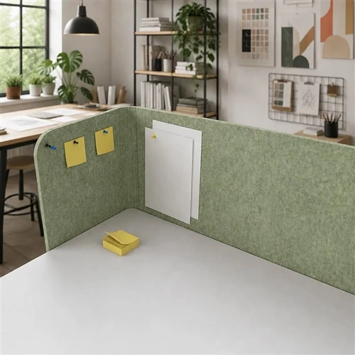 Puis-je utiliser un écran de bureau en polyester dans un espace de coworking ?